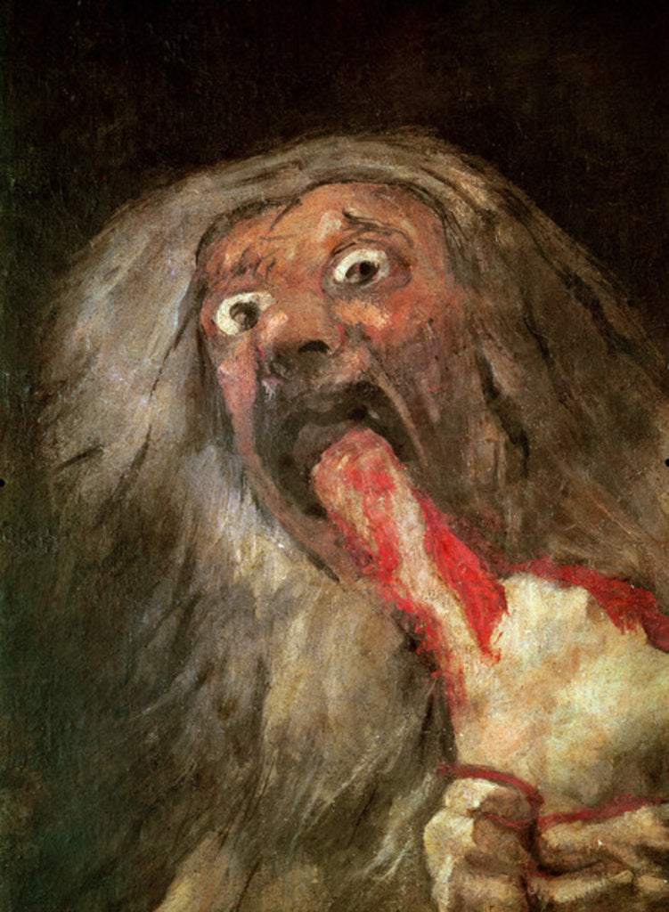 Detail of Saturn devouring his Son, c.1819-23 by Francisco Jose de Goya y Lucientes