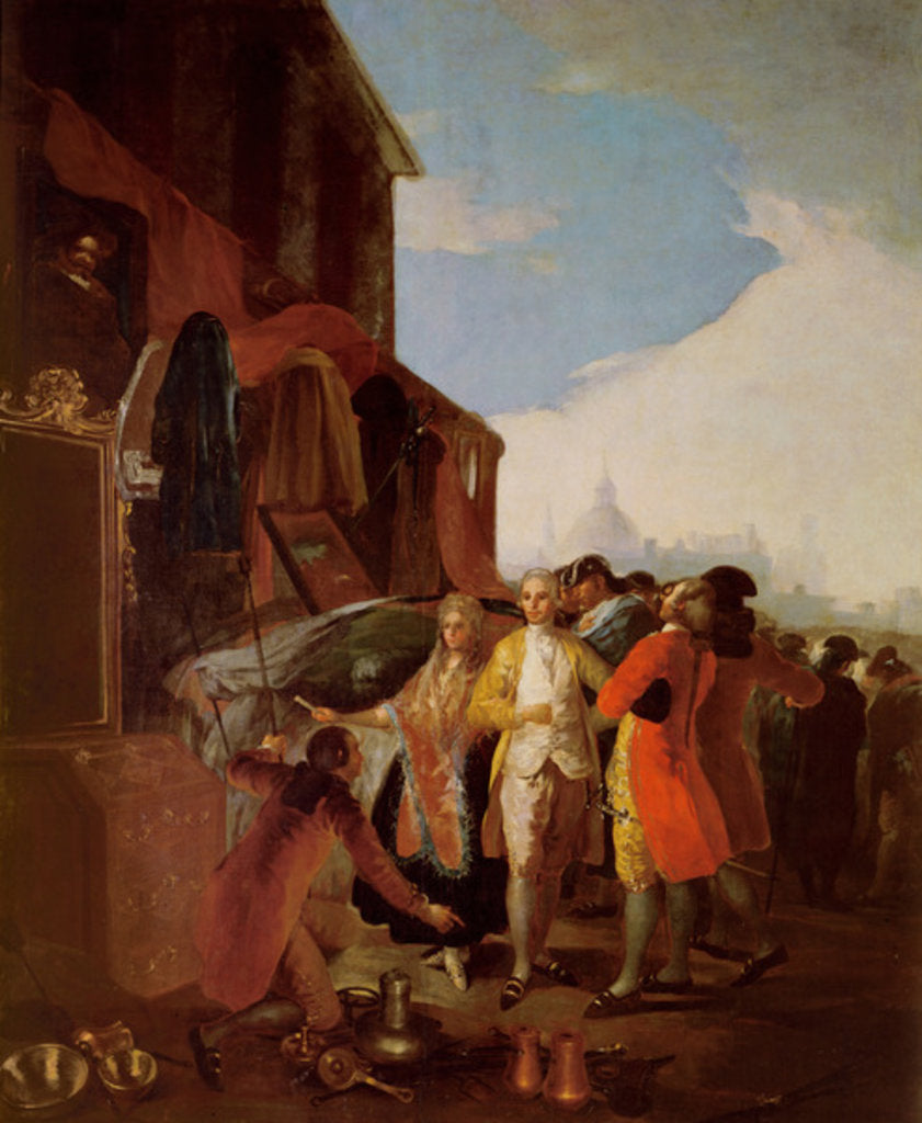 Detail of La Feria de Madrid, 1778 by Francisco Jose de Goya y Lucientes