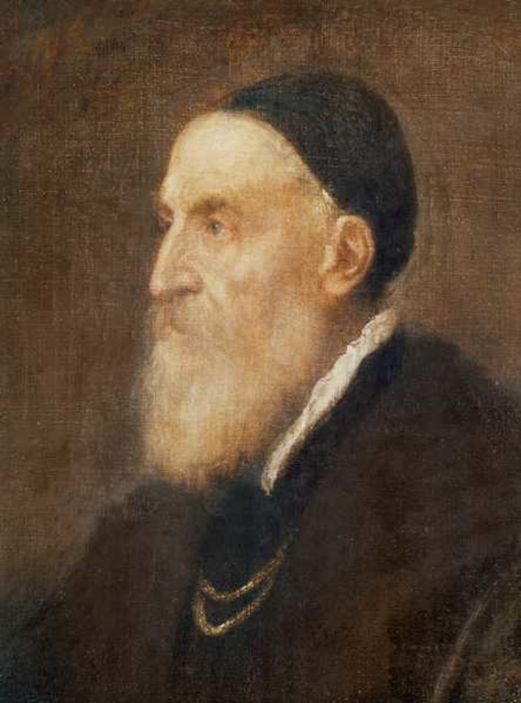 Detail of Self-portrait, c.1575 by Titian