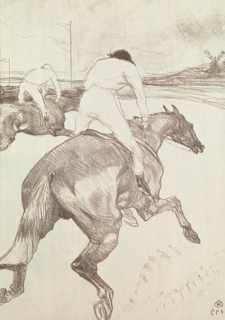 Detail of The Jockey, 1899 by Henri de Toulouse-Lautrec