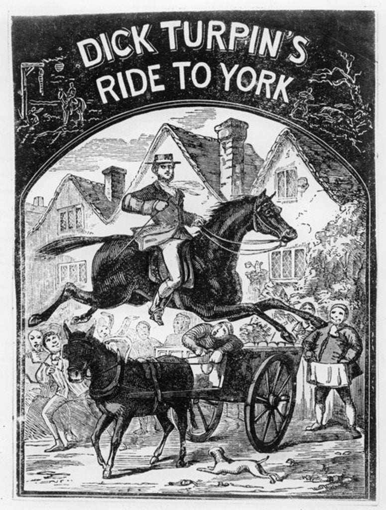 Detail of Dick Turpin's Ride to York by English School