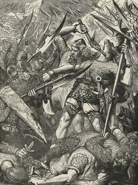 Detail of Death of Harold at the Battle of Hastings by James Cooper