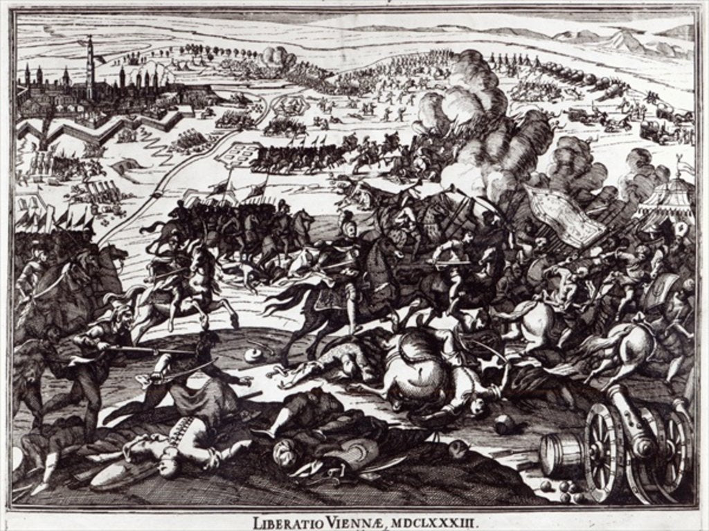 Detail of The 1683 Siege of Vienna by School Italian