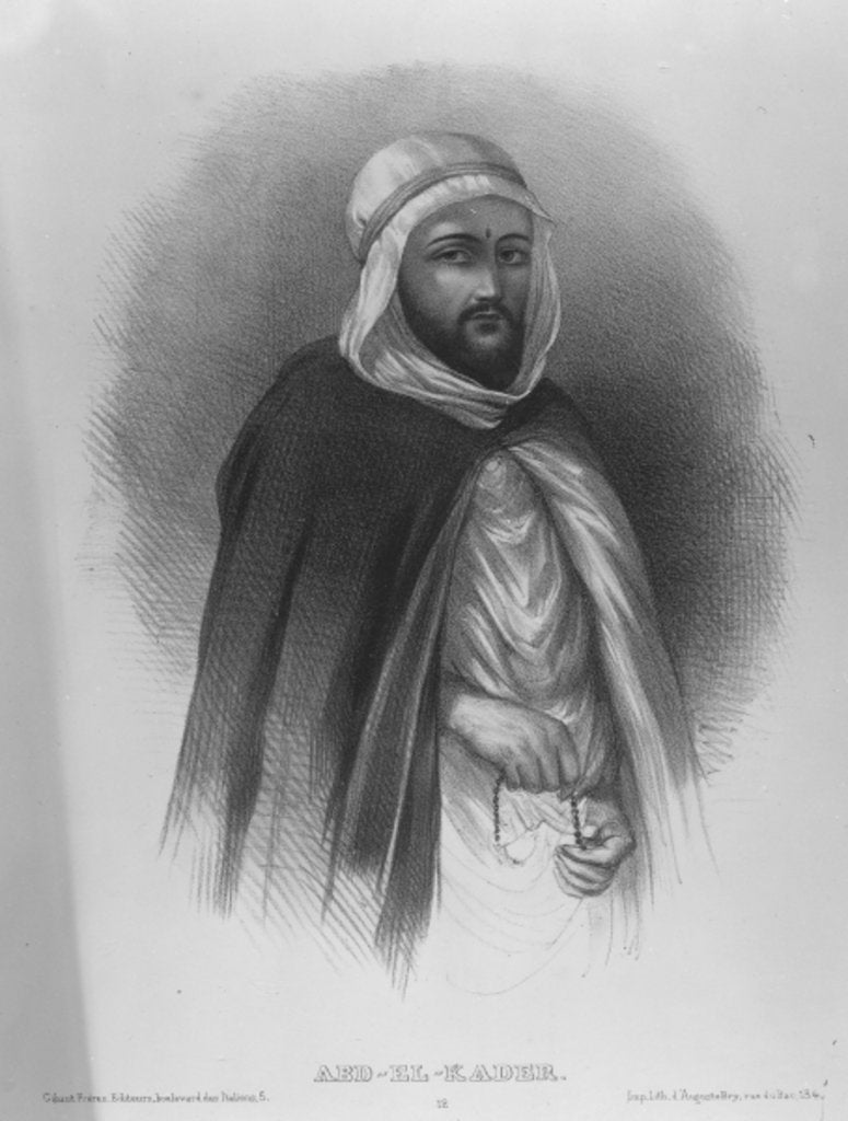 Detail of Abd al-Qadir by French School