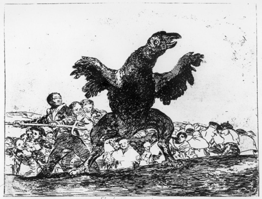 Detail of The Carnivorous Vulture by Francisco Jose de Goya y Lucientes