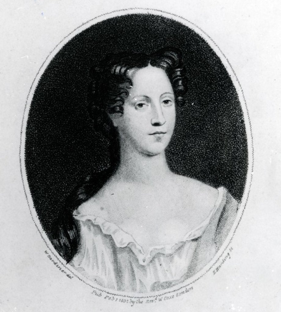 Detail of Mary Burwell, Wife of Robert Walpole, print made by W. Gardiner, 1802 by English School