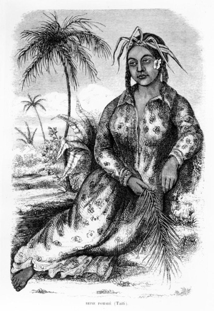 Detail of Queen Pomare IV of Tahiti by French School