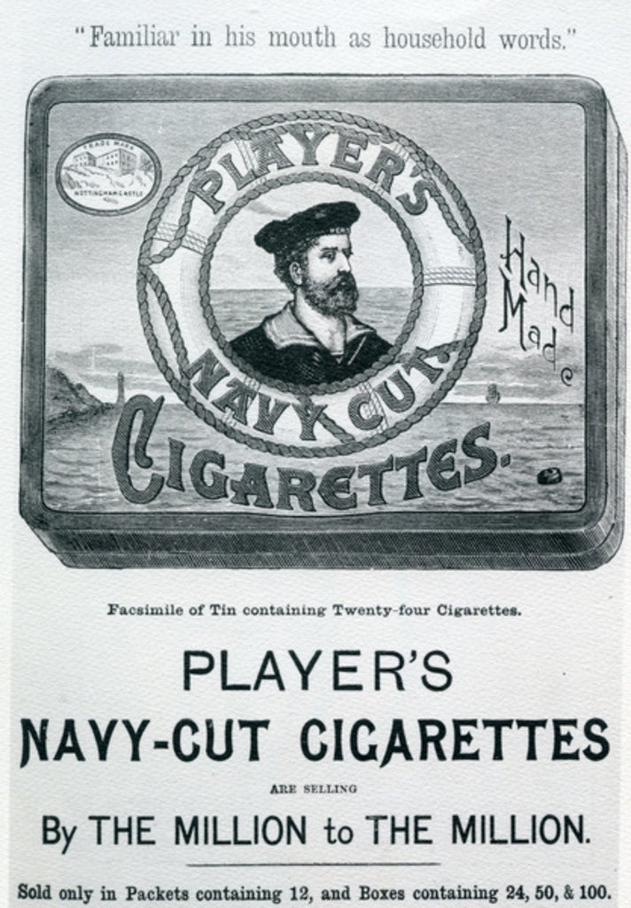 Detail of Player's Navy Cut Cigarettes, 20th Century by English School