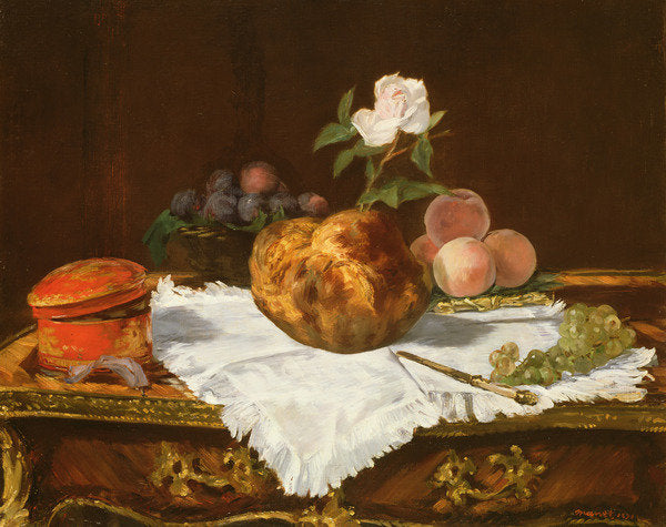 Detail of La Brioche, 1870 by Edouard Manet