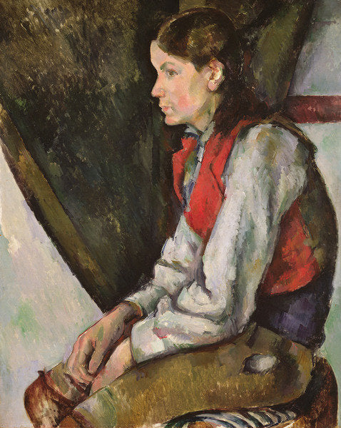 Detail of Boy in a Red Vest, 1888-1890 by Paul Cezanne