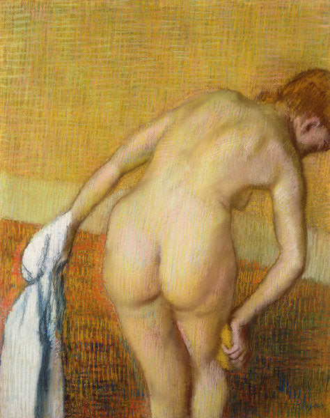 Detail of Femme Prennant au Bain, 1886 by Edgar Degas