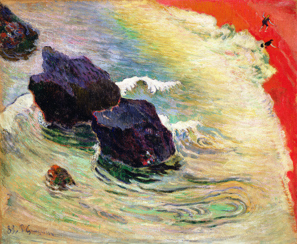 Detail of The Wave, 1888 by Paul Gauguin