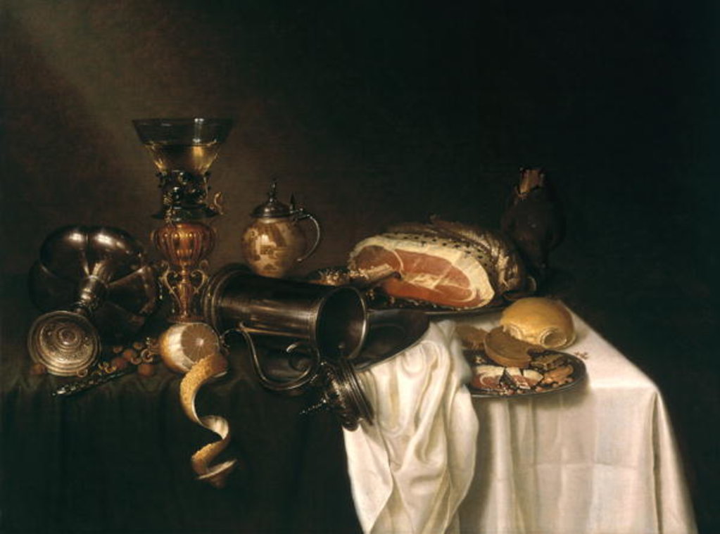 Detail of A Breakfast Piece by Maerten Boelema de Stomme