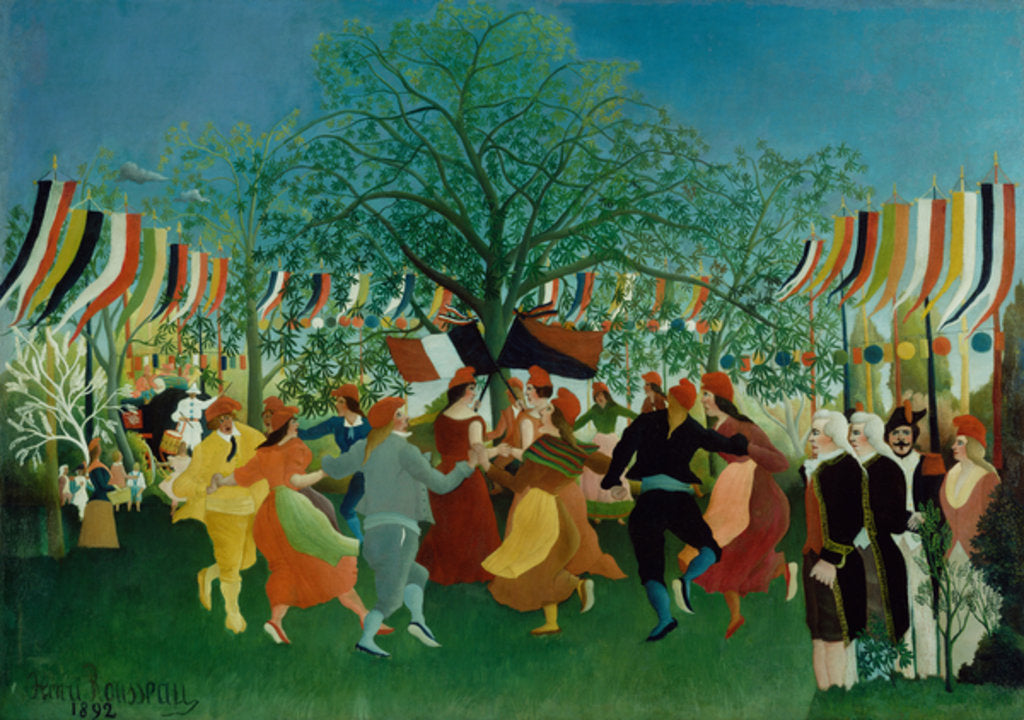 Detail of A Centennial of Independence by Henri J.F. Rousseau