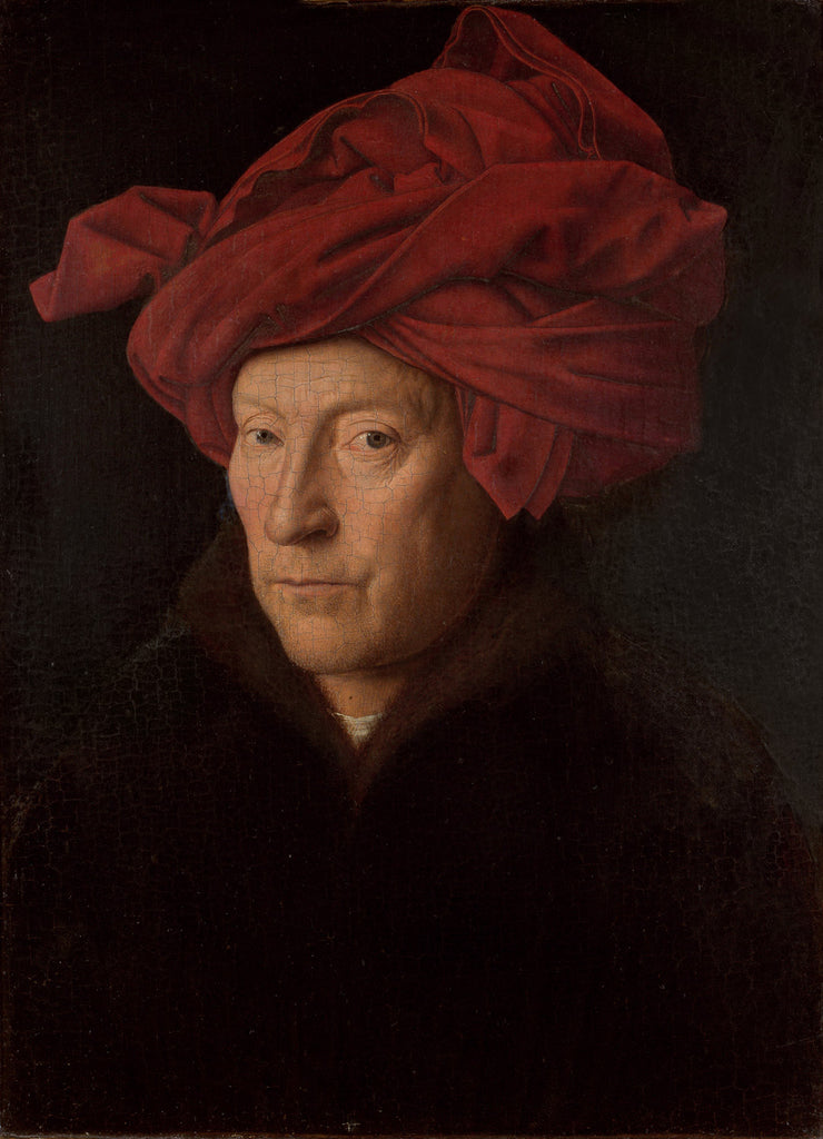 Detail of Portrait of a Man by Jan van Eyck