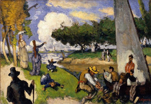 Detail of The Fishermen, c.1875 by Paul Cezanne