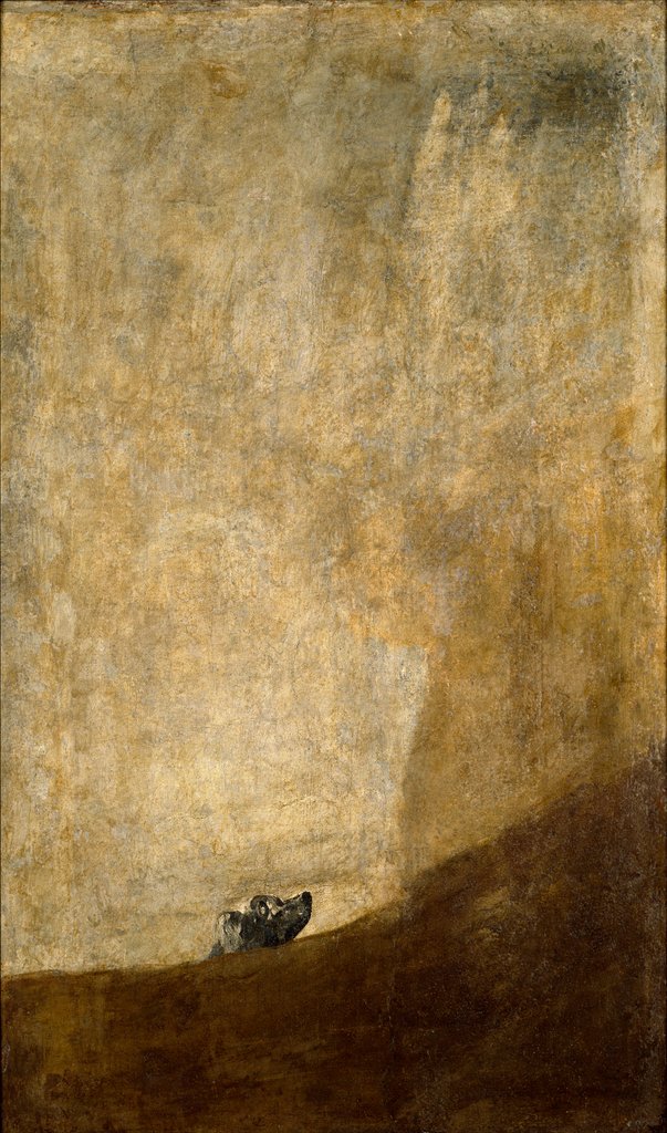 Detail of The Dog, 1820-23 by Francisco Jose de Goya y Lucientes