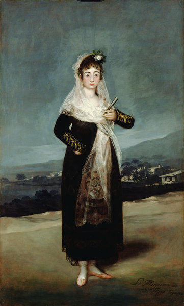 Detail of Portrait of the Marquesa de Santiago, 1804 by Francisco Jose de Goya y Lucientes