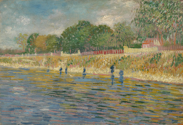 Detail of Bank of the Seine, 1887 by Vincent van Gogh