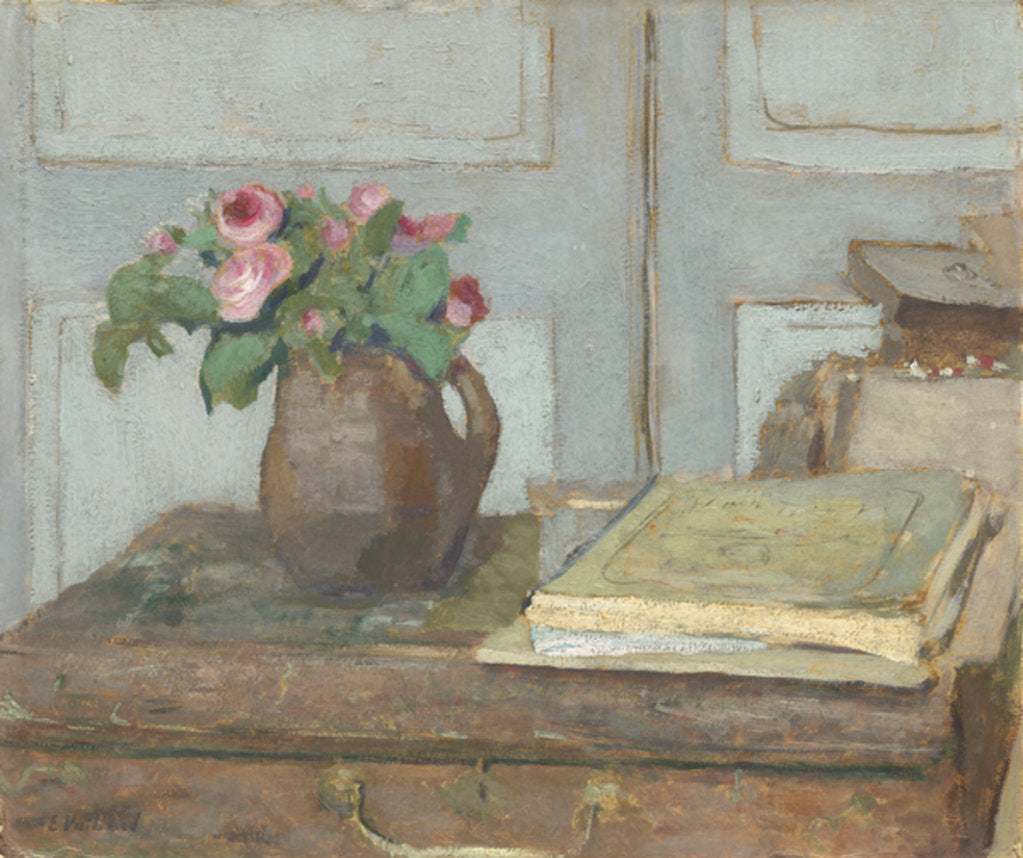 Detail of The Artist's Paint Box and Moss Roses, 1898 by Edouard Vuillard