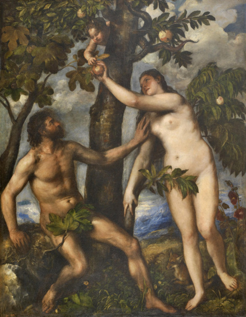 Detail of Adam and Eve, c.1550 by Titian