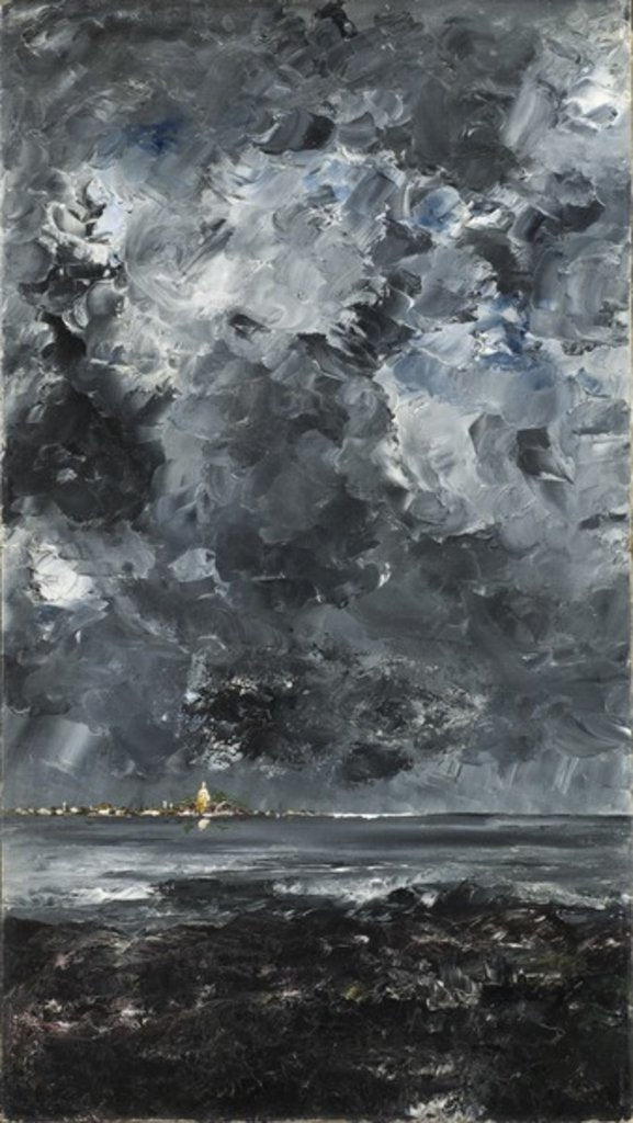 Detail of The Town by August Johan Strindberg