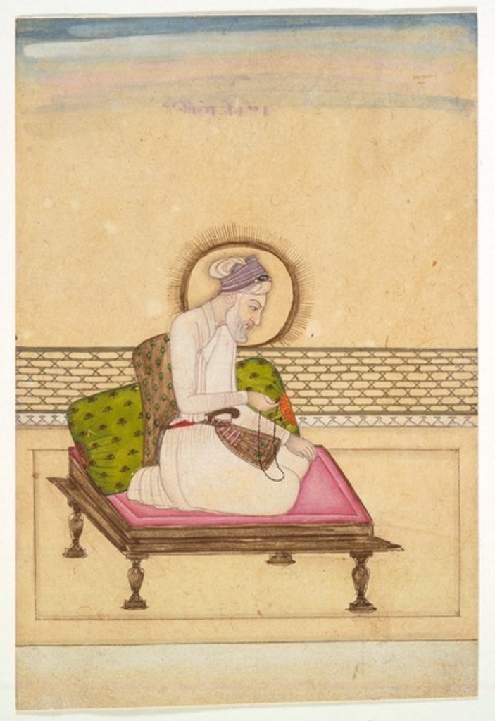 Detail of Emperor Aurangzeb , c.1725 by School Mughal