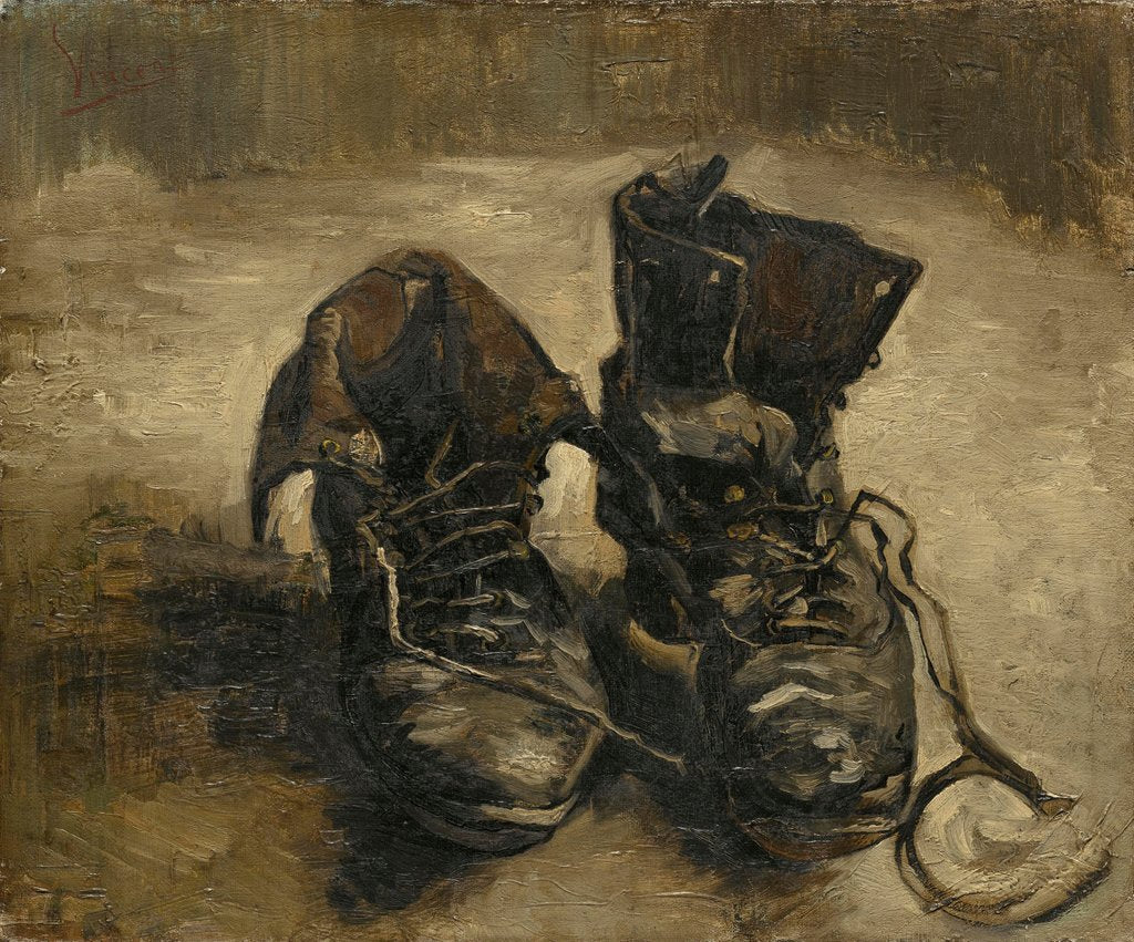 Detail of Shoes, 1886 by Vincent van Gogh