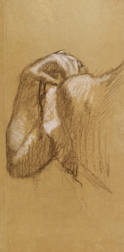 Detail of Study of an Arm, c.1895-90 by Edgar Degas