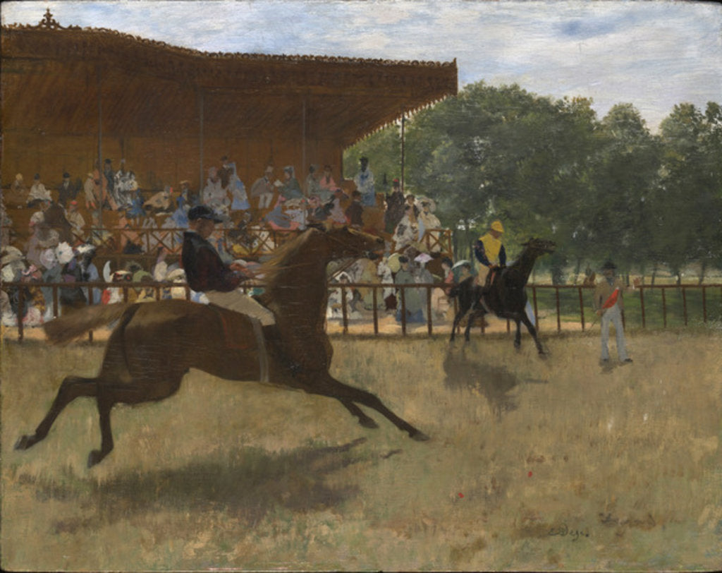 Detail of The False Start, c.1869-72 by Edgar Degas