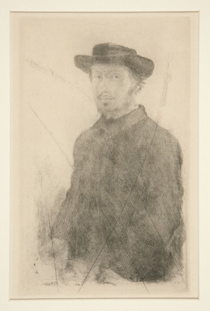 Detail of Self-Portrait, 1857 by Edgar Degas