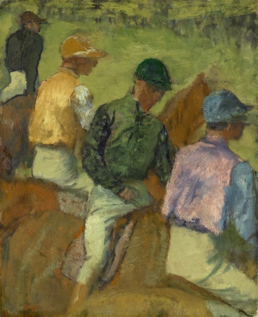 Detail of Four Jockeys, 1889 by Edgar Degas