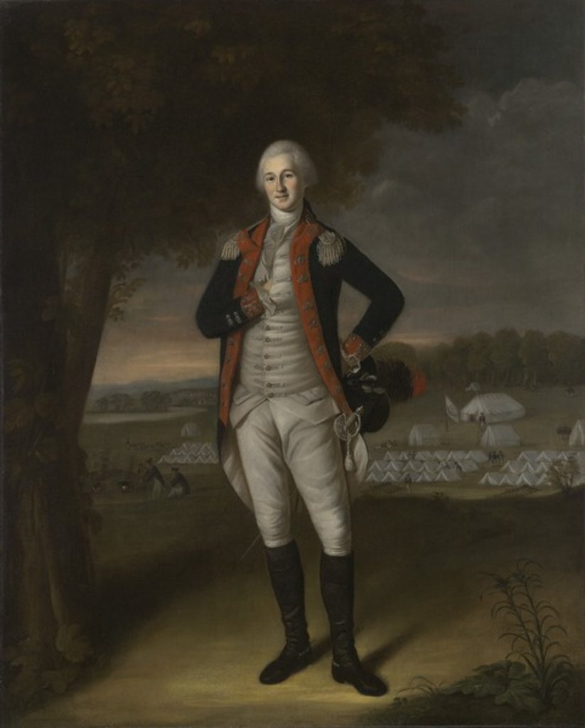 Detail of Walter Stewart, 1781 by Charles Willson Peale