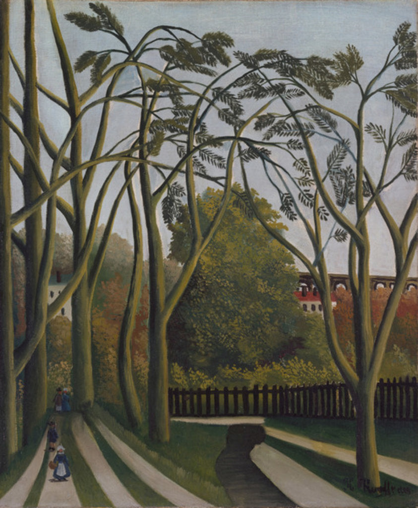 Detail of The Banks of the Bièvre near Bicêtre, c.1908–09 by Henri J.F. Rousseau