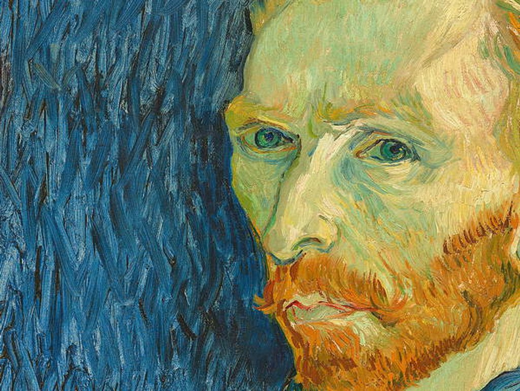 Detail of Self-Portrait, 1889 by Vincent van Gogh