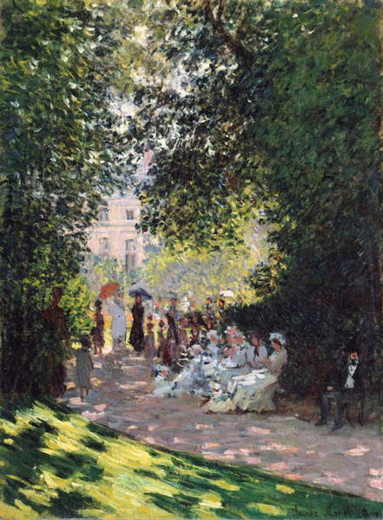 Detail of The Parc Monceau, 1878 by Claude Monet