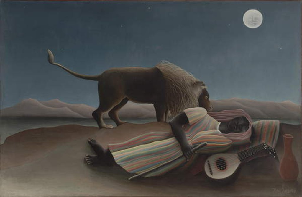 Detail of The Sleeping Gypsy, 1897 by Henri J.F. Rousseau