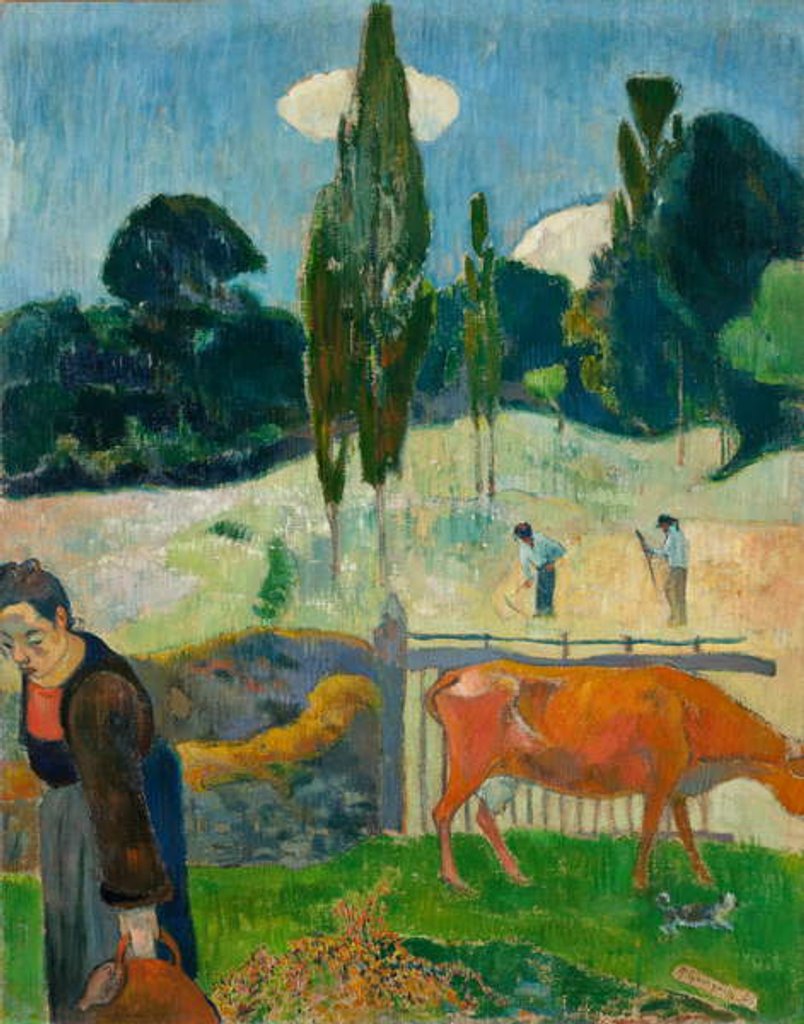 Detail of The Red Cow, 1889 by Paul Gauguin