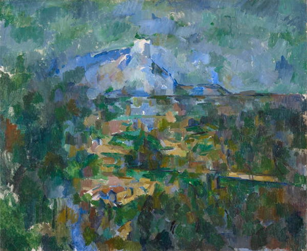 Detail of View of Montagne Sainte-Victoire from Lauves, 1904-06 by Paul Cezanne