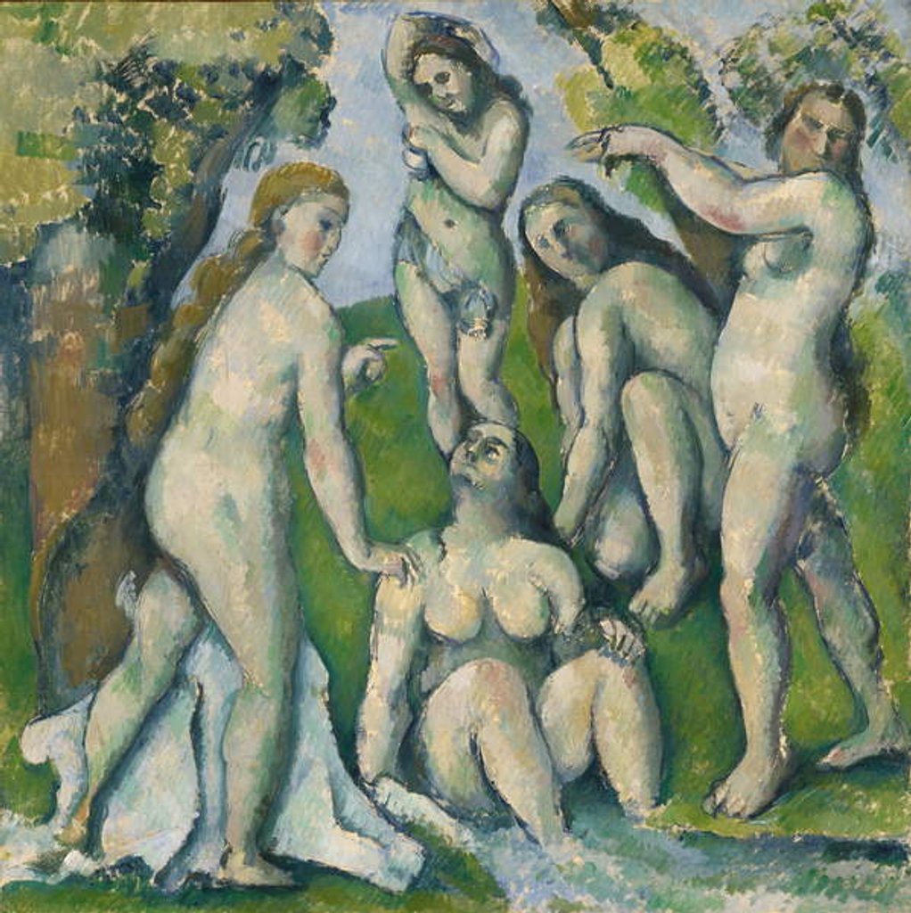 Detail of Five Bathers, 1885-87 by Paul Cezanne