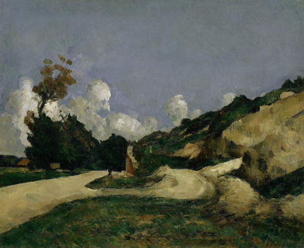 Detail of The Country Road, c.1871 by Paul Cezanne