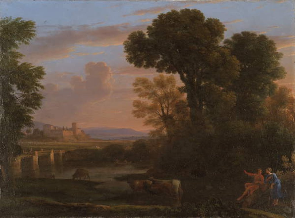 Detail of Pastoral Landscape, 1648 by Claude Lorrain