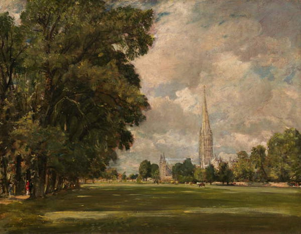 Detail of Salisbury Cathedral from Lower Marsh Close, 1820 by John Constable