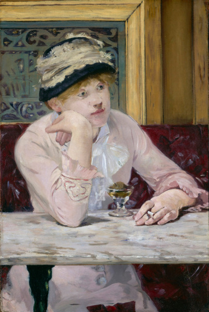 Detail of Plum Brandy, c. 1877 by Edouard Manet