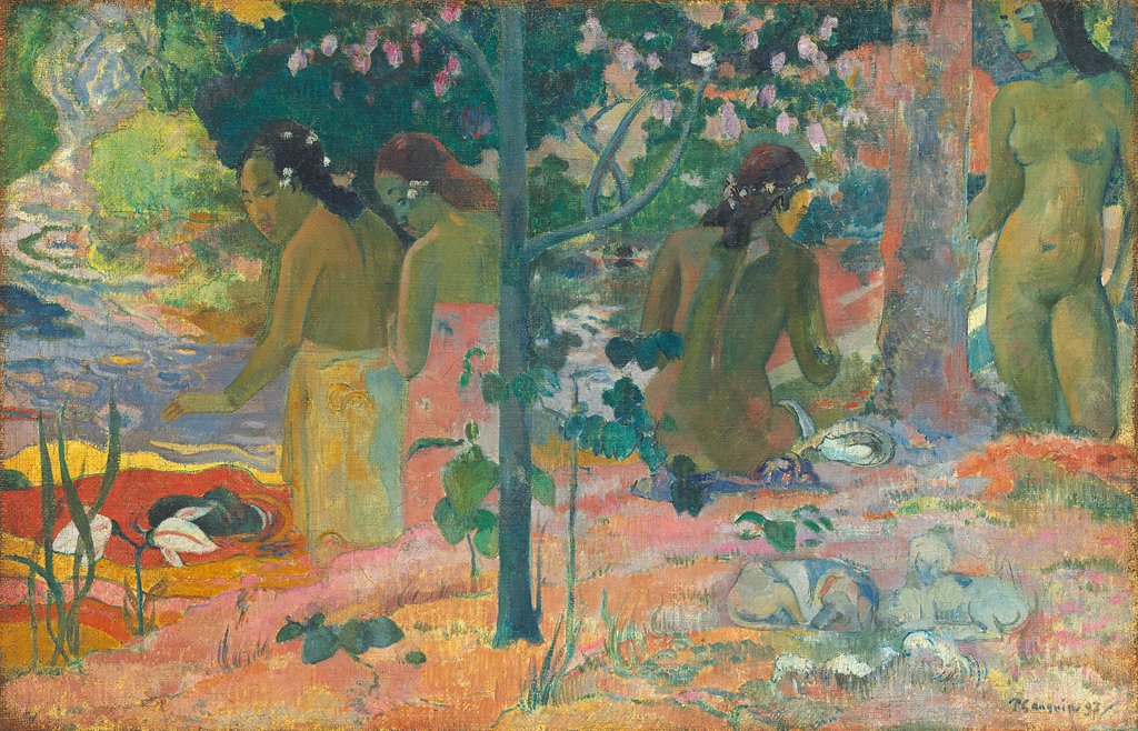 Detail of The Bathers, 1897 by Paul Gauguin