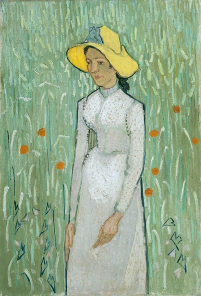 Detail of Girl in White, 1890 by Vincent van Gogh