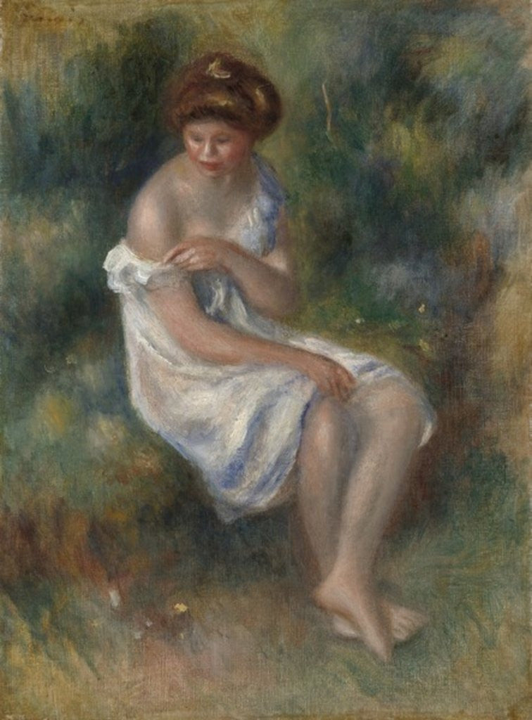 Detail of The Bather by Pierre Auguste Renoir