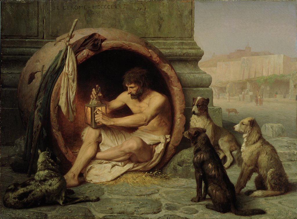 Detail of Diogenes, 1860 by Jean Leon Gerome