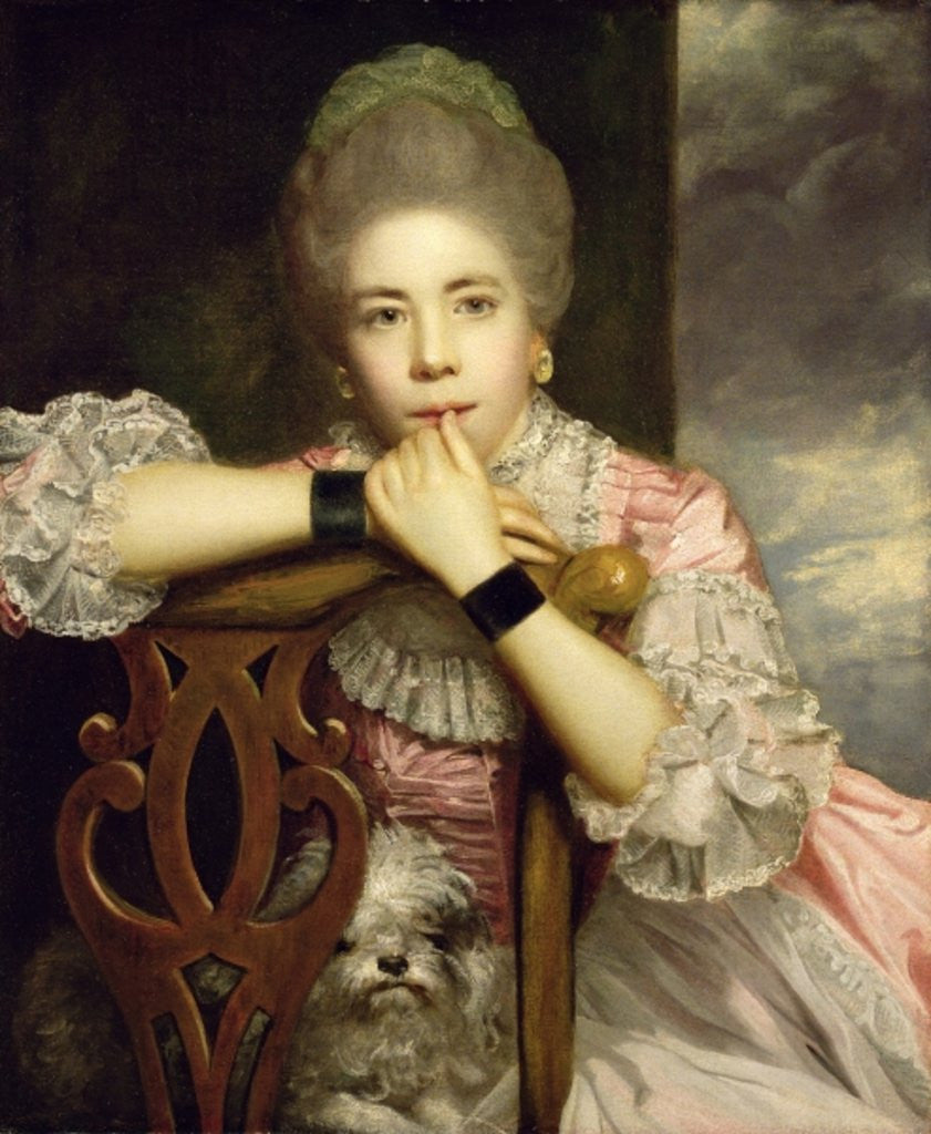 Detail of Mrs Abington as Miss Prue in Congreve's 'Love for Love' by Sir Joshua Reynolds