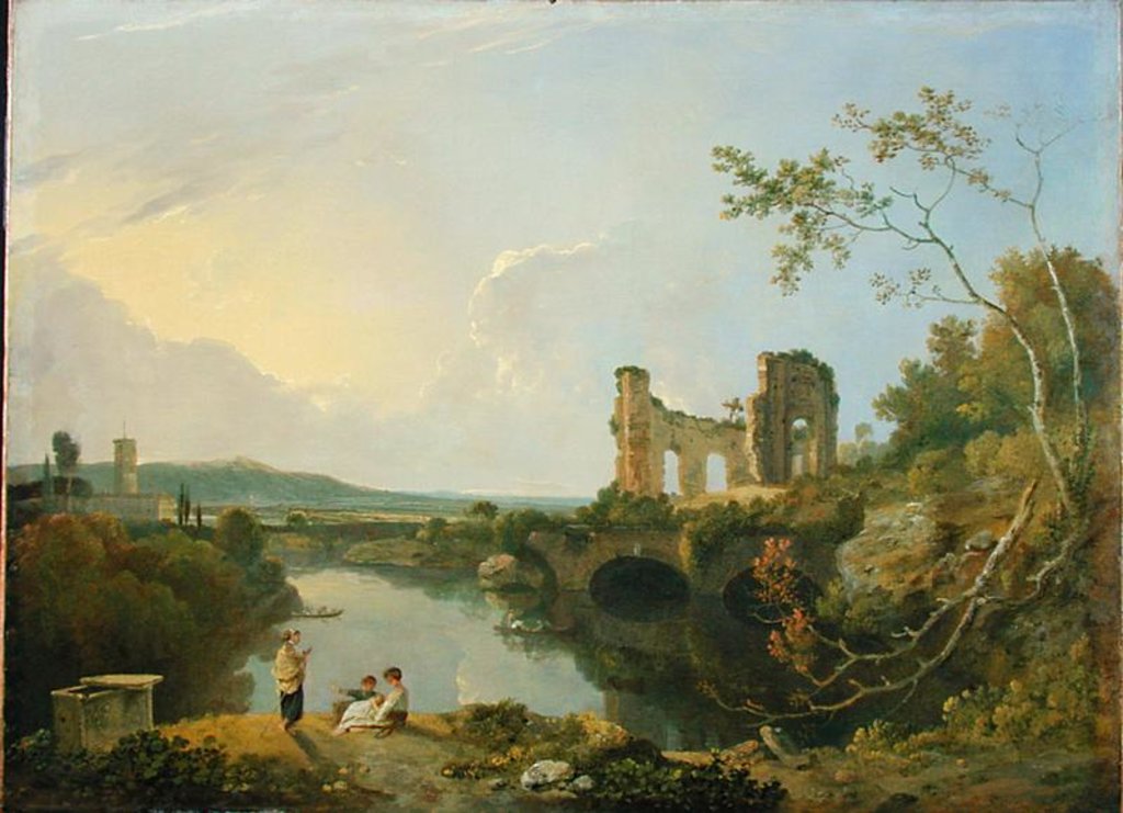 Detail of Italian Landscape, c.1760-65 by Richard Wilson